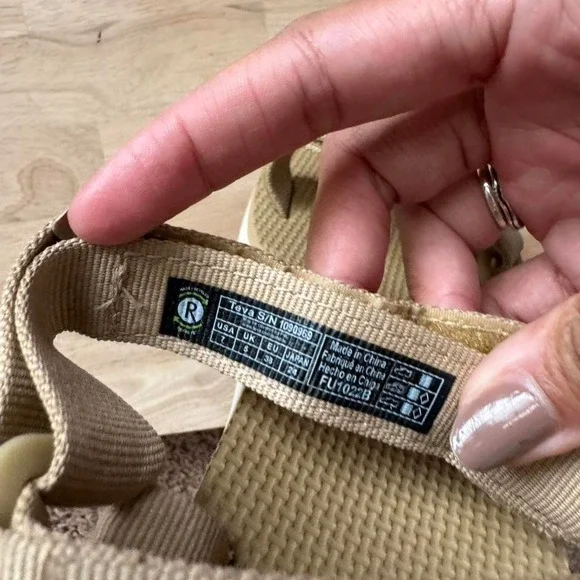 Tan White Teva Midform Sandal Size 7 - Picture 4 of 7